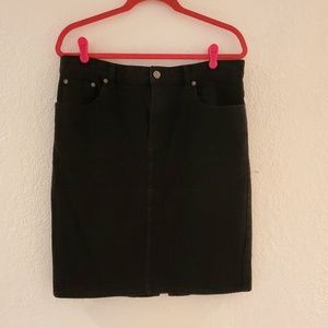 Ralph Lauren Black Jean Skirt Womens 12